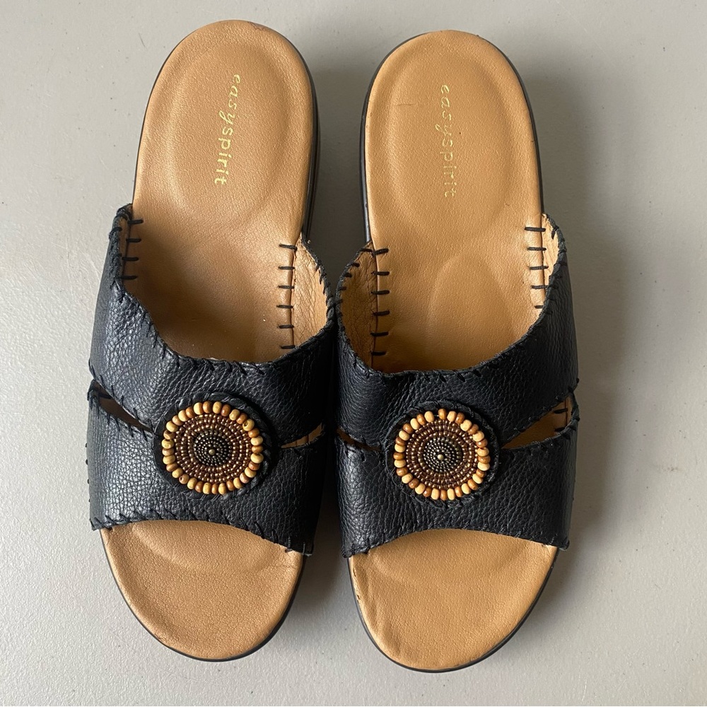Easy Spirit Women’s Esdeandra Black Sandals Size 9M